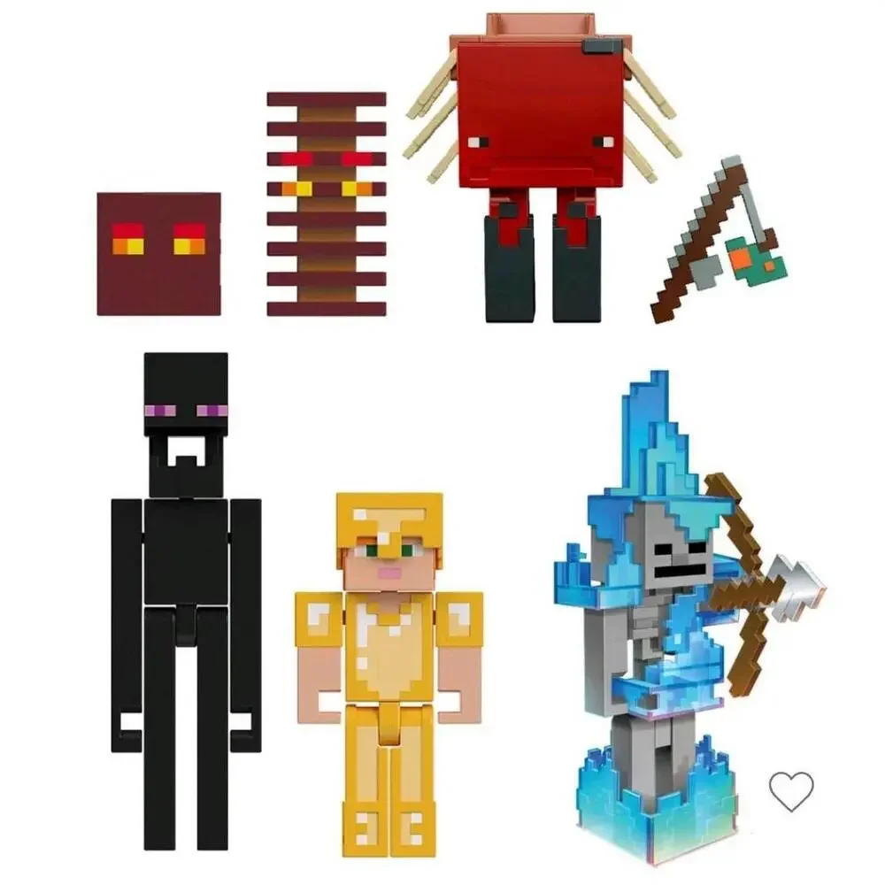Minecraft Soul Sand Valley Adventure 6 Action Figure Playset Digital Code, HRX78